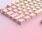 Contour Line Pink 87+10 Keys PBT Doubleshot Side Legends Keycaps Set Cherry Profile for Cherry MX Keyboard